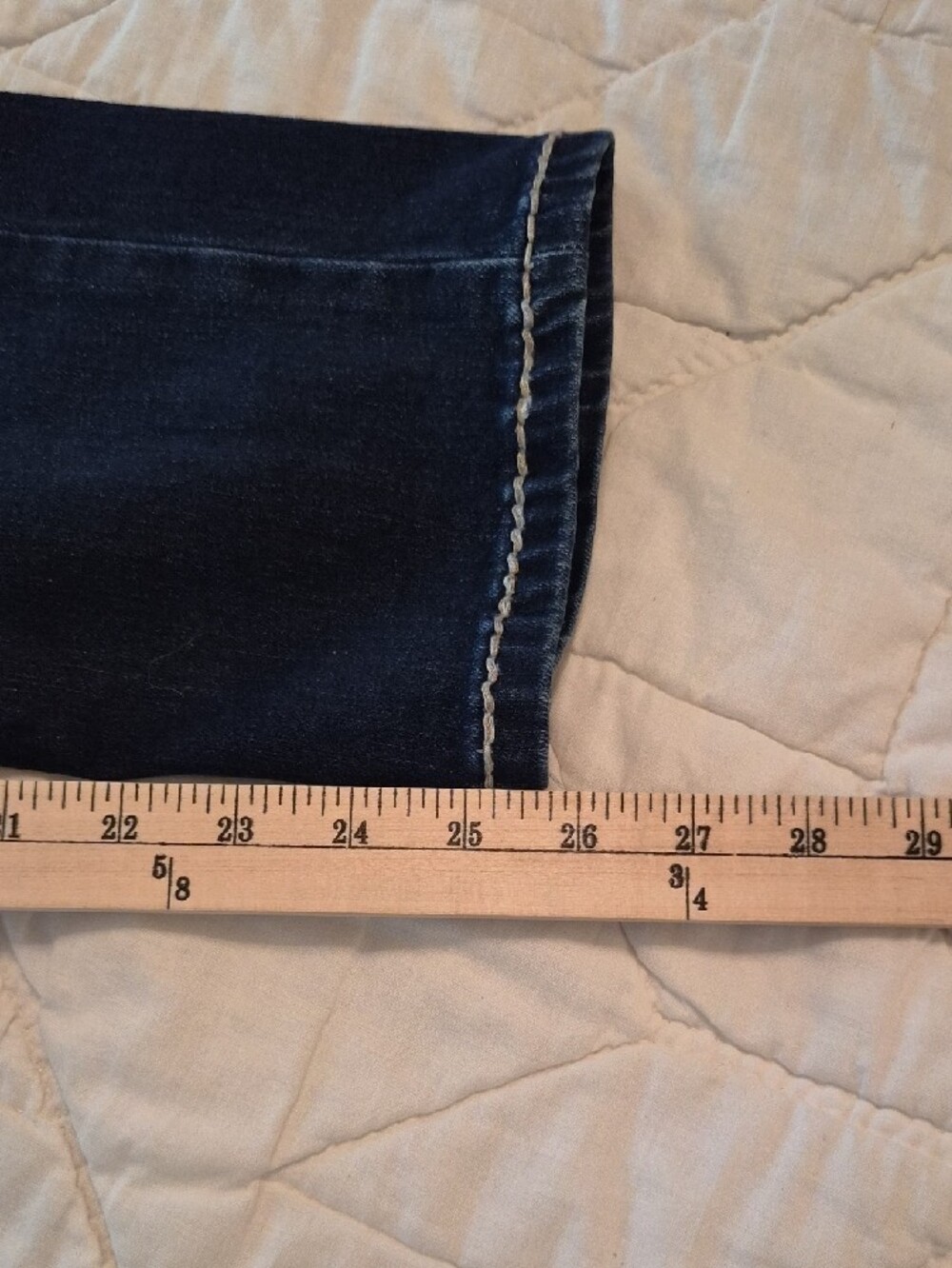 Western Blue Embroidered Original Syle Jeans - Size Junior 12 - Picture 7 of 13